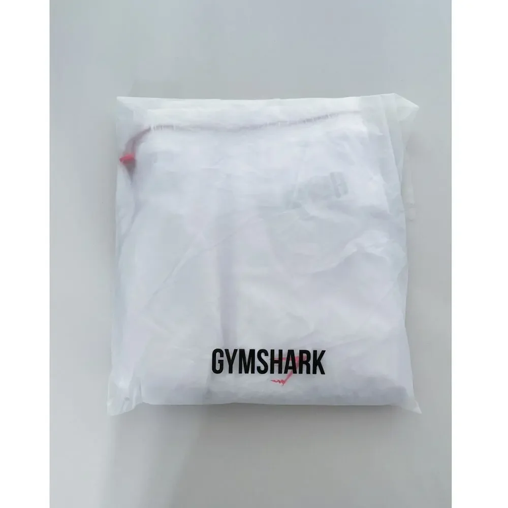 Gymshark Pulse Woven Jogger Pants Womens Size Large White B1A9F New Pink Track